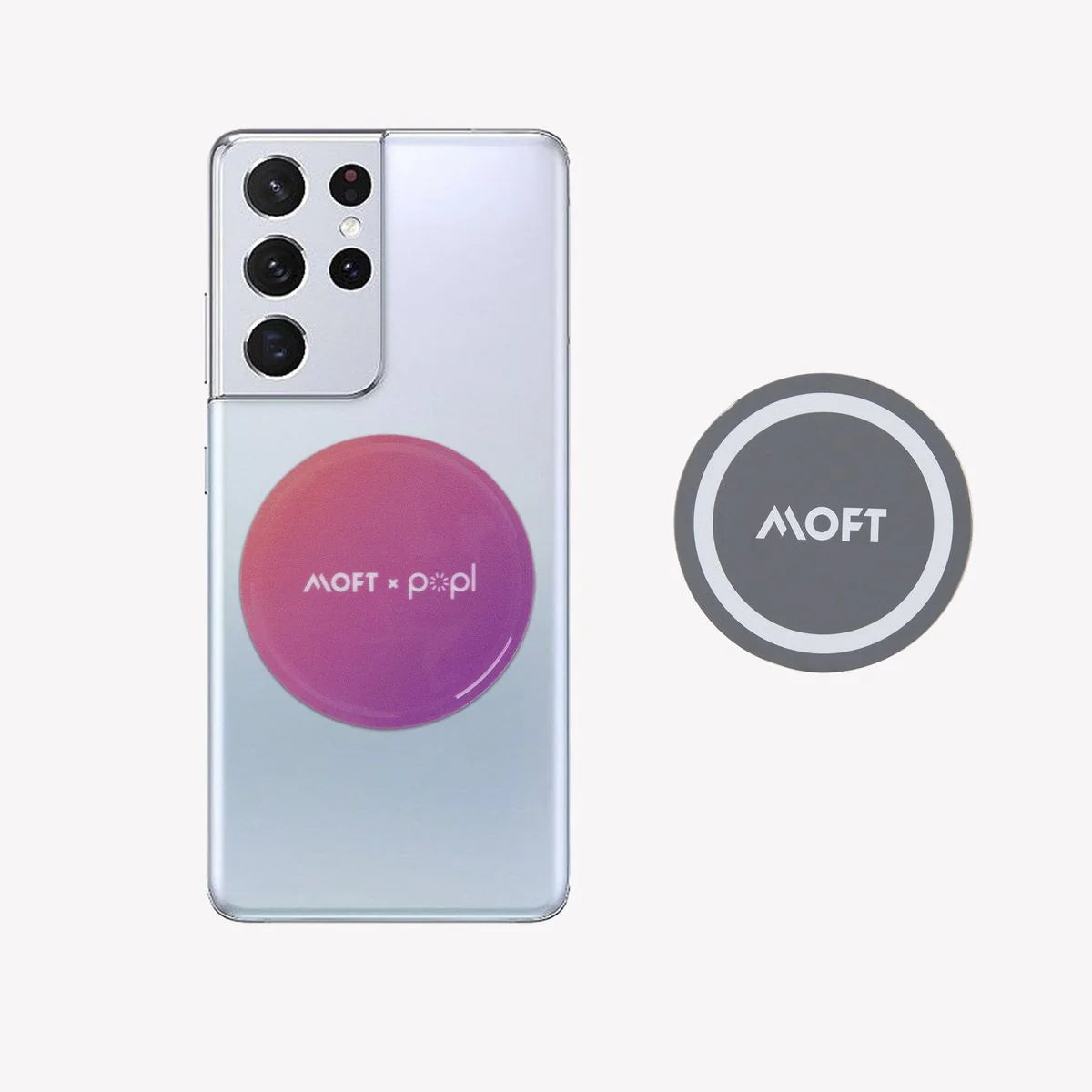 MOFT O & Popl Snap Phone Stand & Grip - Pink Alamat Qatar