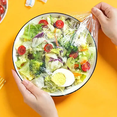 Disposable Plastic Food Wrap Covers -100 pcs temu