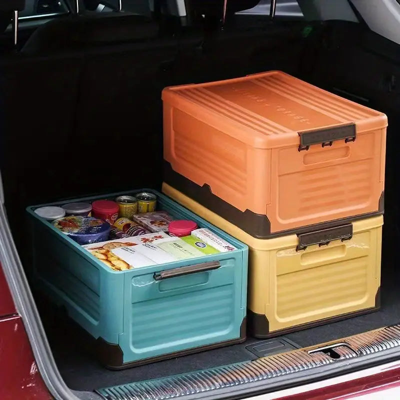 Foldable Storage Box with Lid - Multi-funtional & Portable Scrollcart Qatar