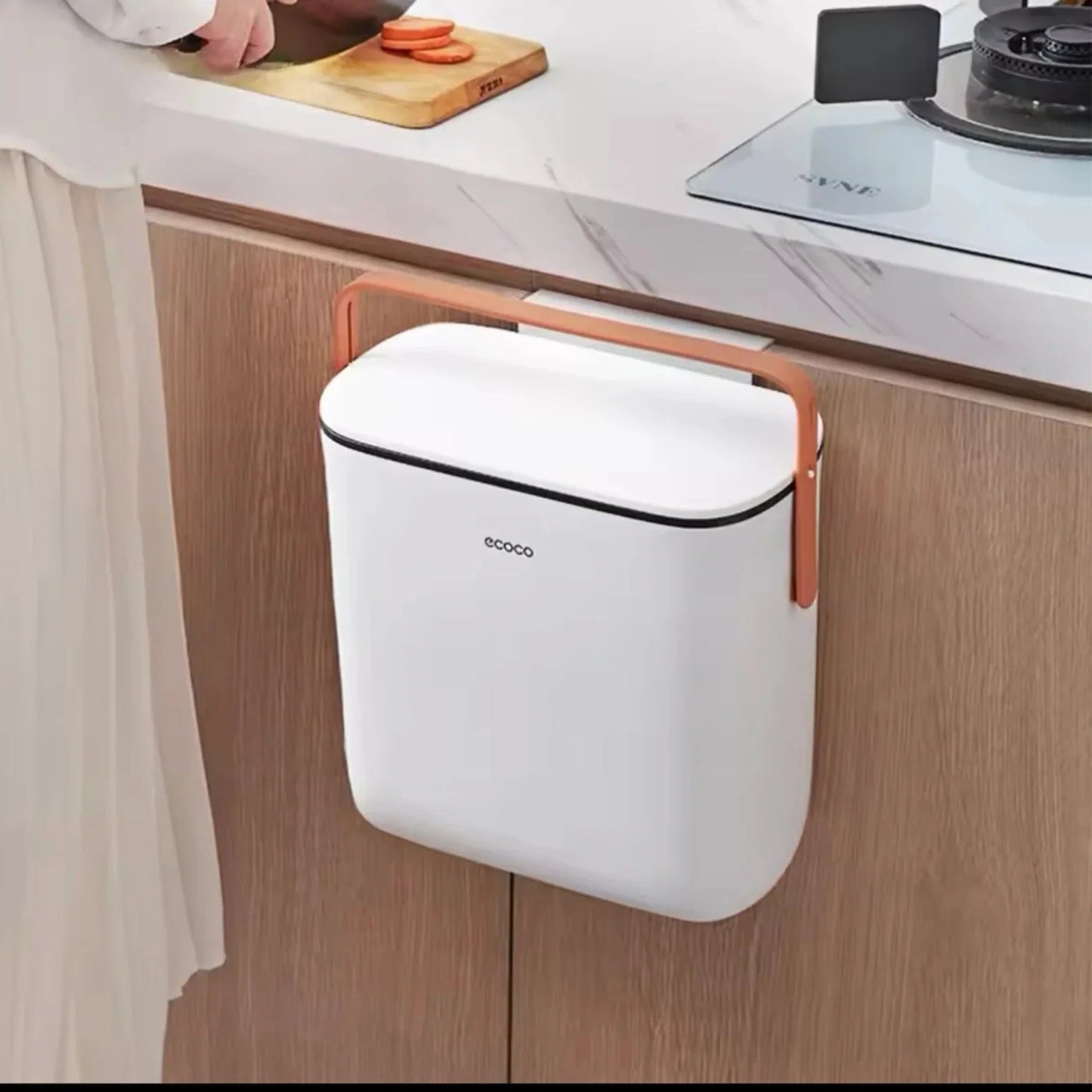 Ecoco 10 Liter Compact Trash Bin for Kitchen Scrollcart Qatar