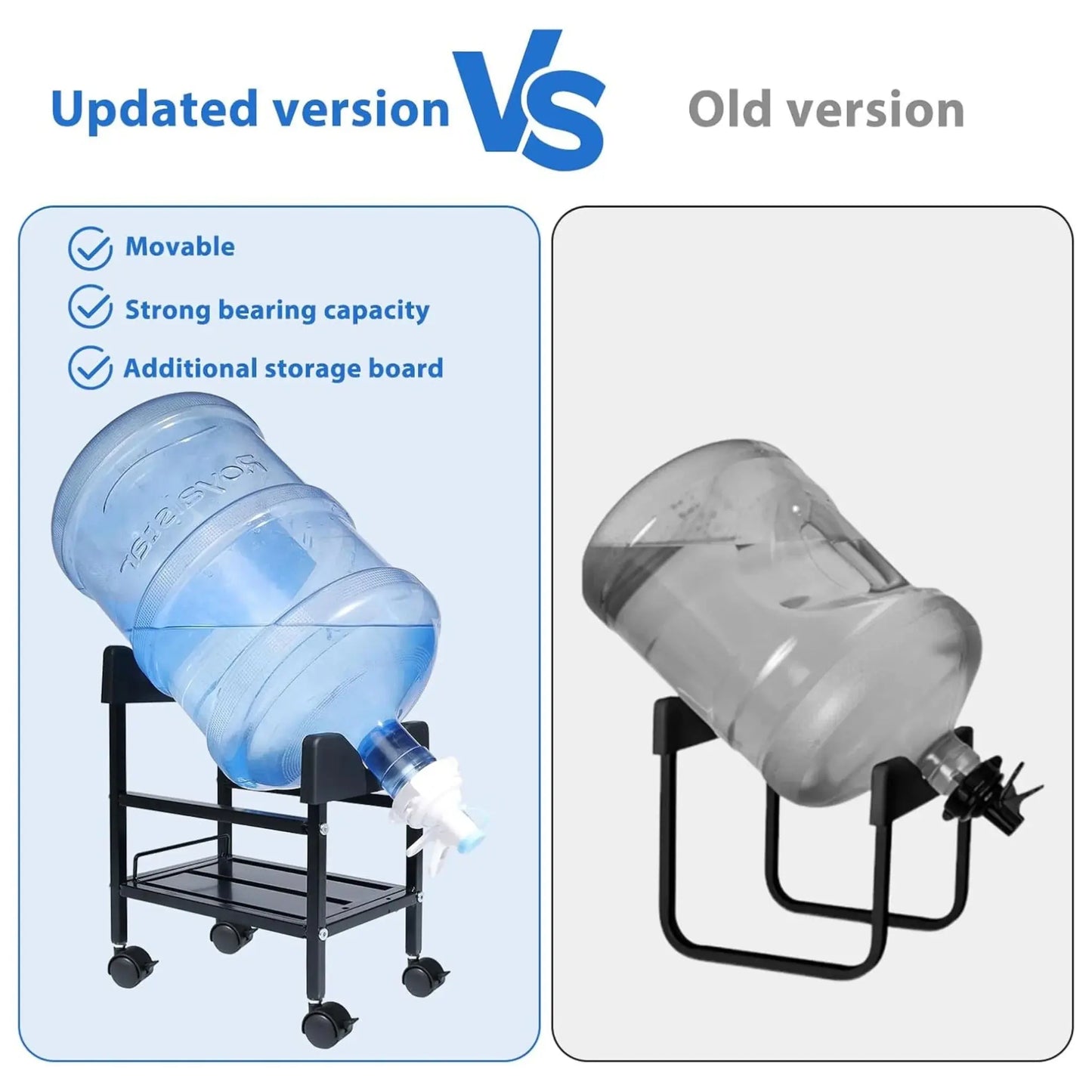 Water Dispenser Stand for Gallon Water Bottle with Locking Wheels Scrollcart Qatar