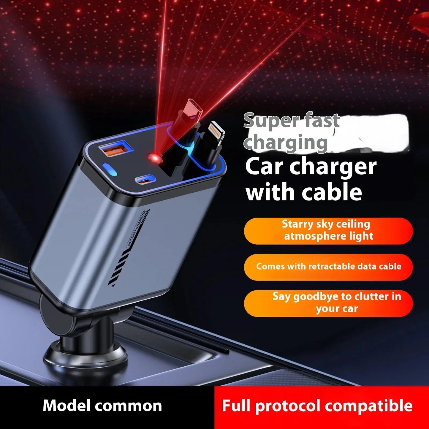 Super Fast CAR Mobile Charger 120 W Scrollcart Qatar