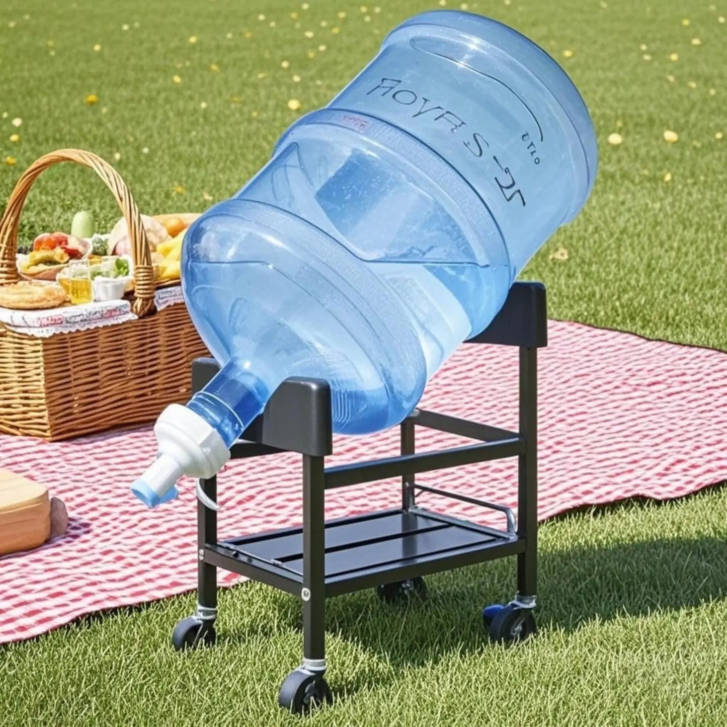 Water Dispenser Stand for Gallon Water Bottle with Locking Wheels Scrollcart Qatar