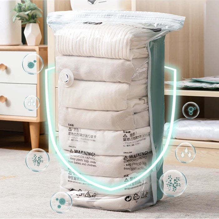 Vacuum Storage Bags - Space Saver for Clothes & Bedding Scrollcart Qatar