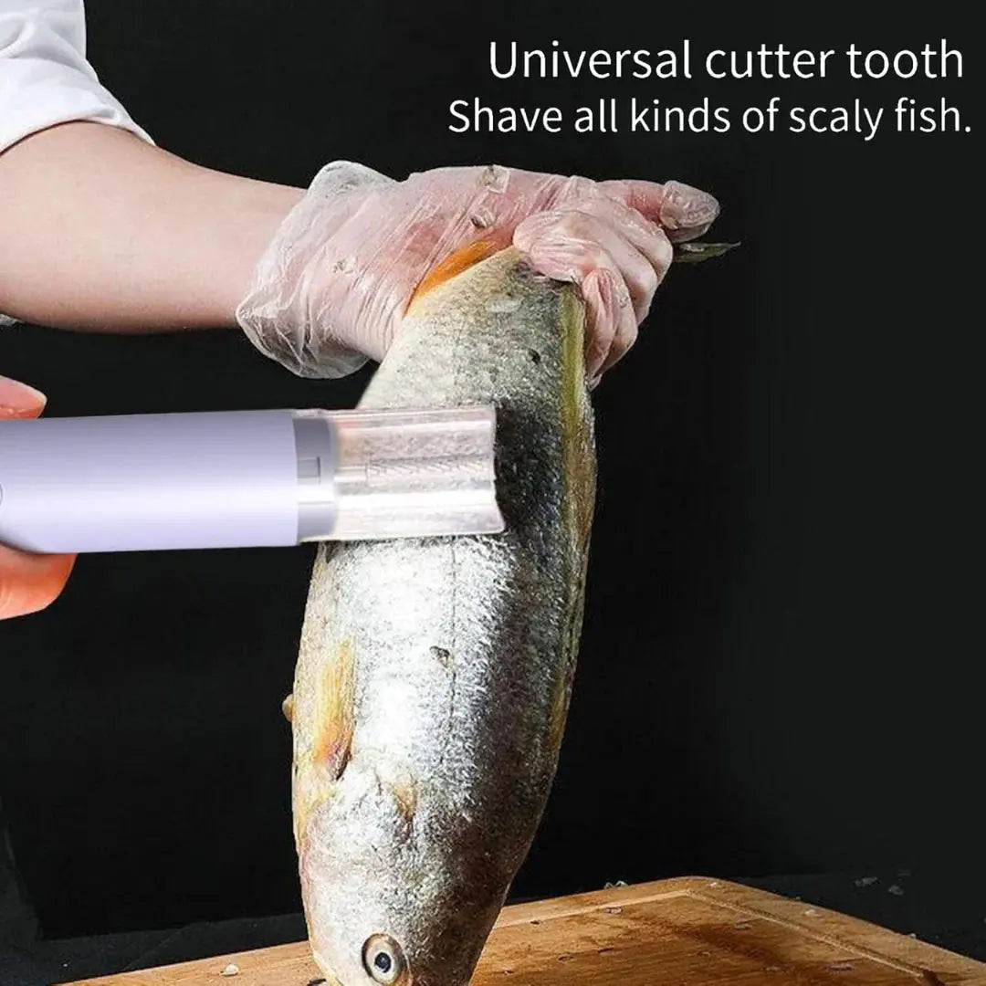 Electric Rechargeable Fish Scale Scraper & Skin Peeler Scrollcart Qatar