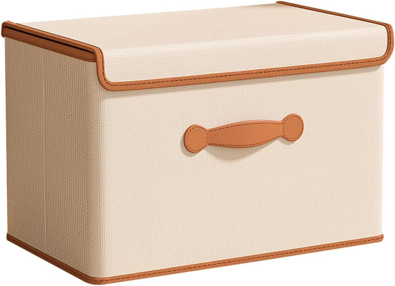 2-in-1 Foldable Wardrobe Storage Box with Lid | Clothes Organizer Scrollcart Qatar