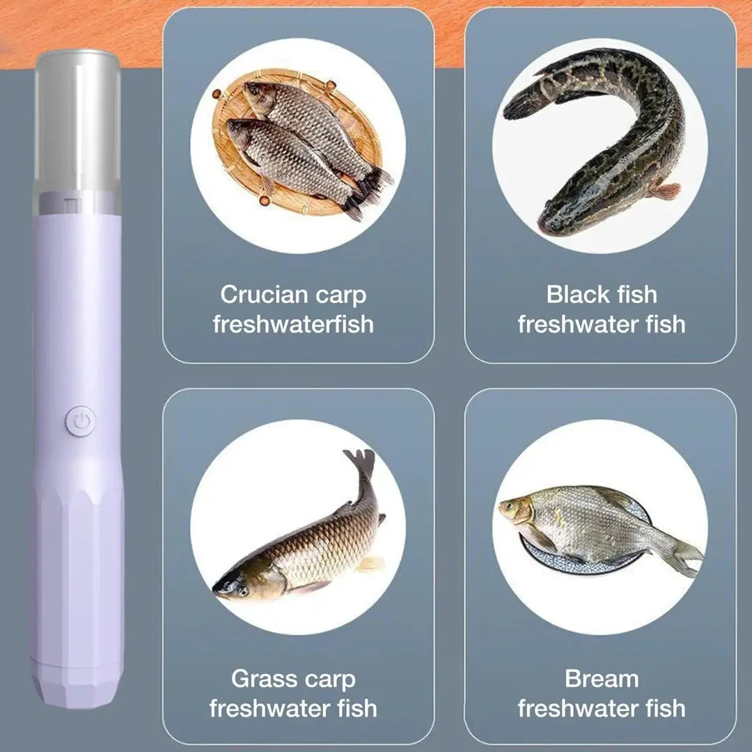 Electric Rechargeable Fish Scale Scraper & Skin Peeler Scrollcart Qatar