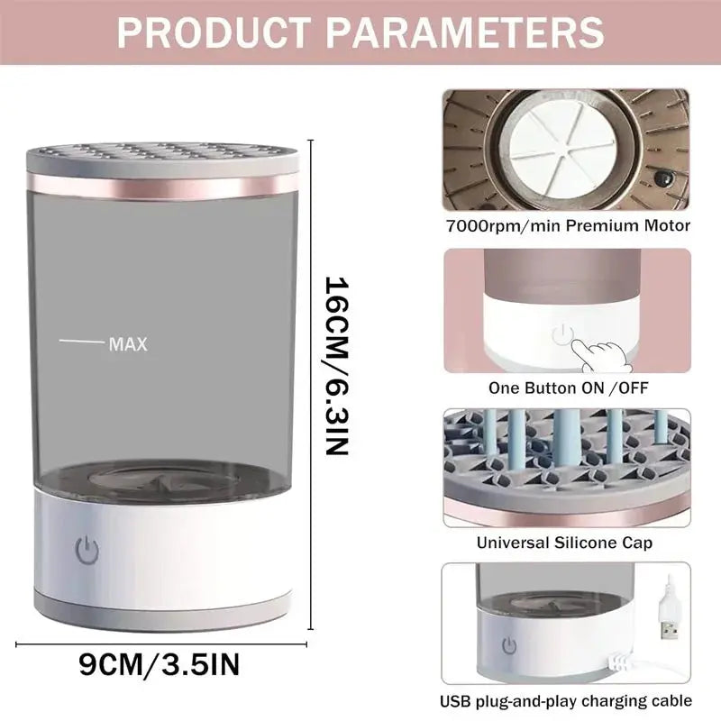 Automatic Electric Portable Makeup Brush Cleaner Machine Alamat Qatar