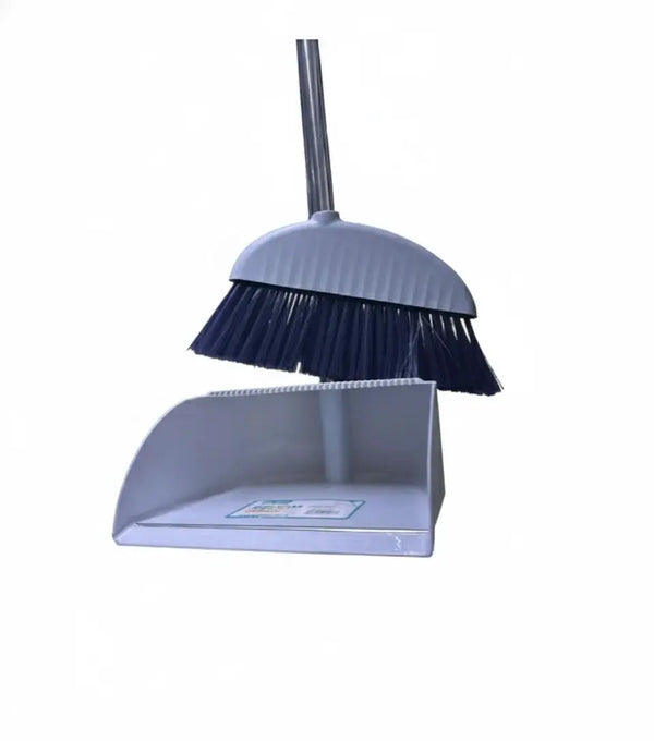 Broom and Dustpan Set for Home – 180° Rotatable Standing Storage Scrollcart Qatar