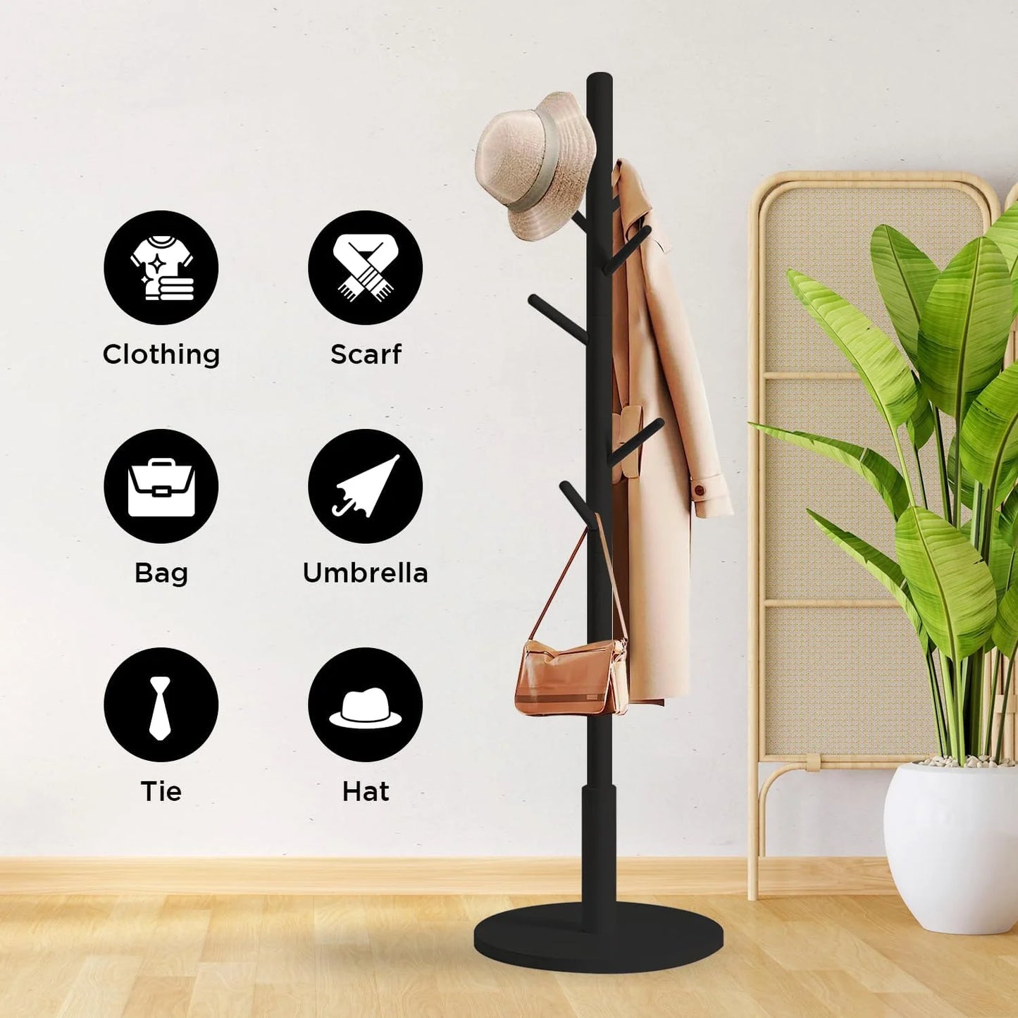 Buy Adjustable Wooden Coat Rack Price Online Qatar