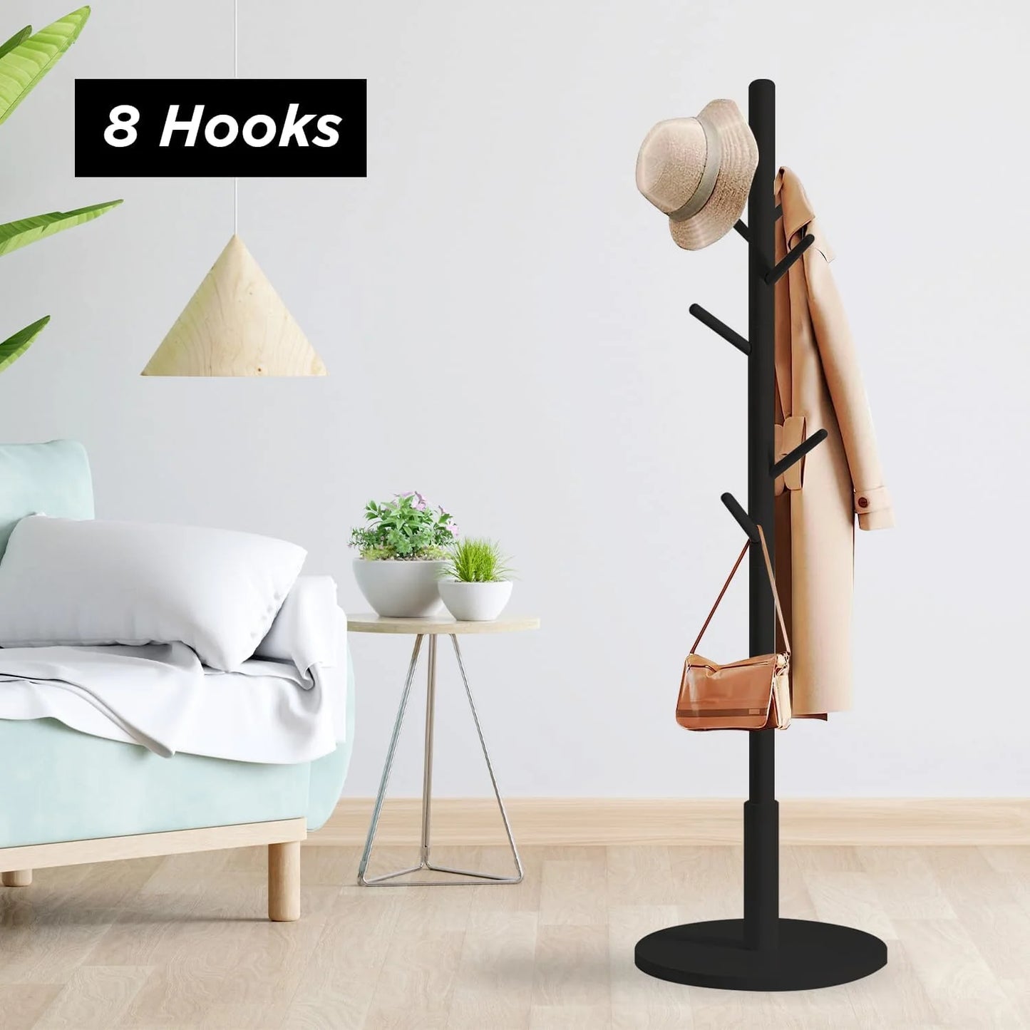 Buy Adjustable Wooden Coat Rack Price Online Qatar
