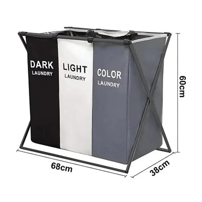 Buy Collapsible Color Separator Laundry Basket in Qatar