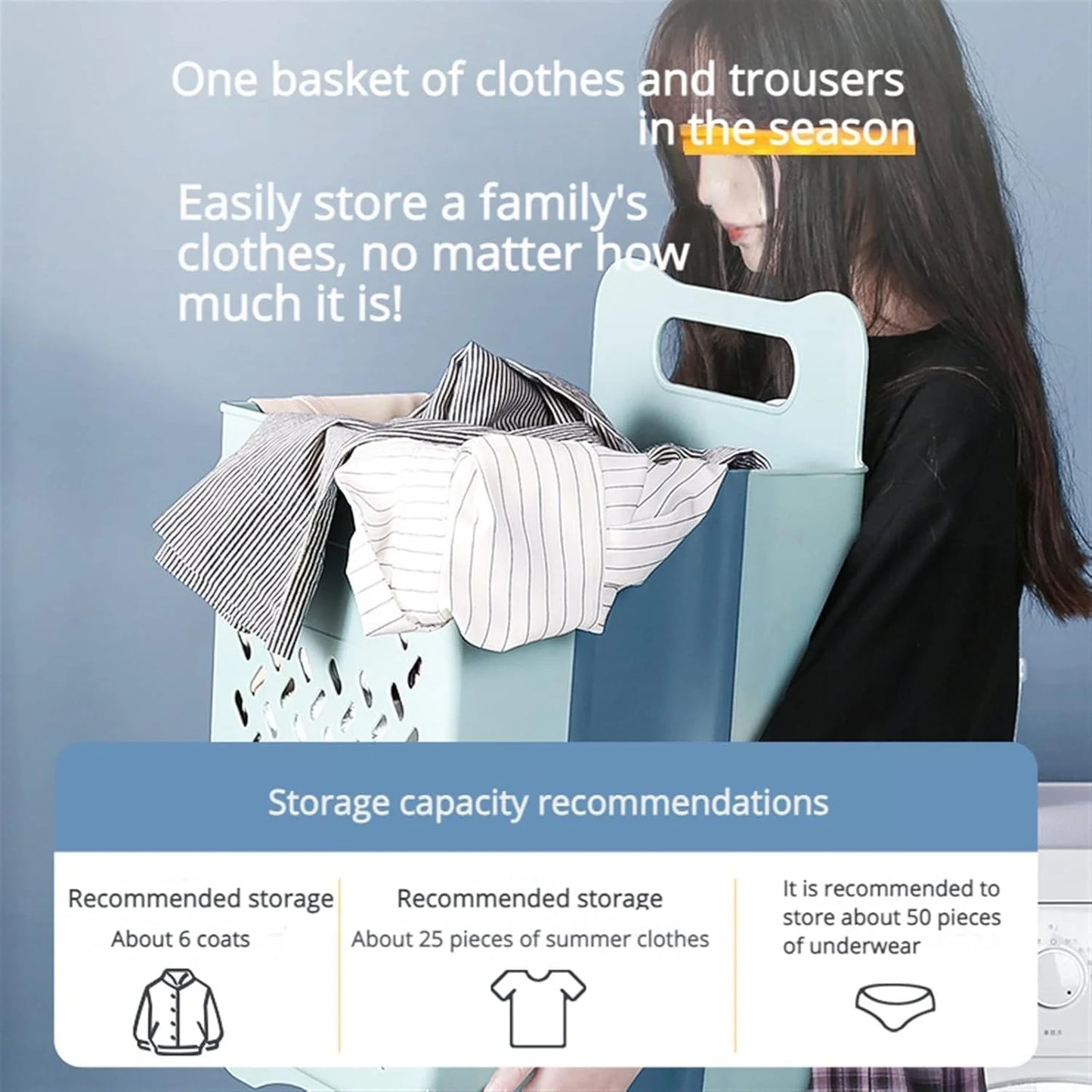Buy Laundry Storage Basket with Hanger Online in Qatar