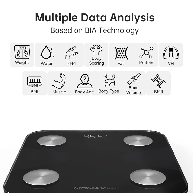 Buy MOMAX Lite Tracker IoT Body Scale Price Qatar