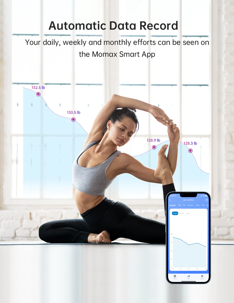 Buy MOMAX Lite Tracker IoT Body Scale Price Qatar