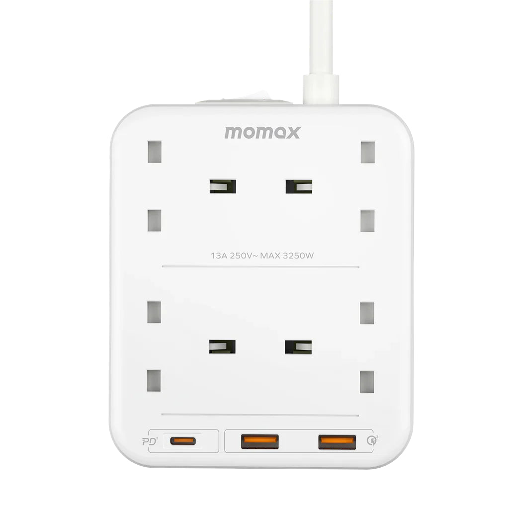 Buy MOMAX ONEPLUG 4 Outlet Power Strip with USB in Qatar