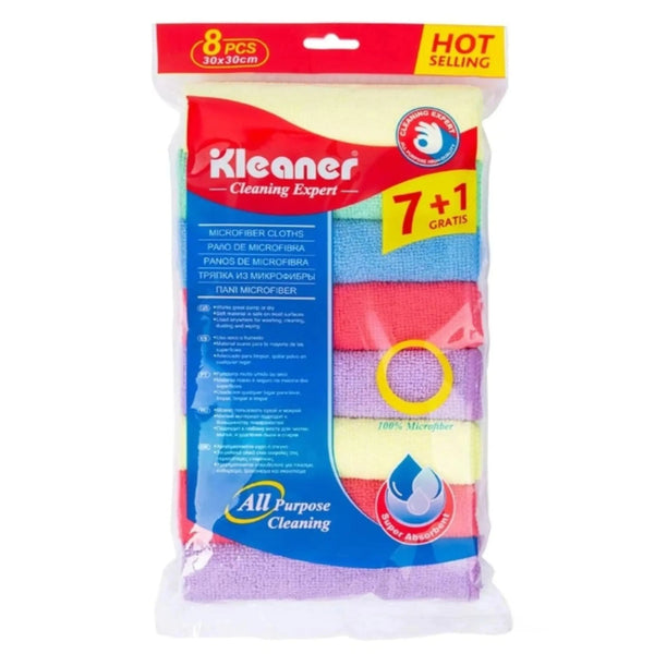 Buy Microfiber Cleaning Cloth - Pack of 8 in Qatar