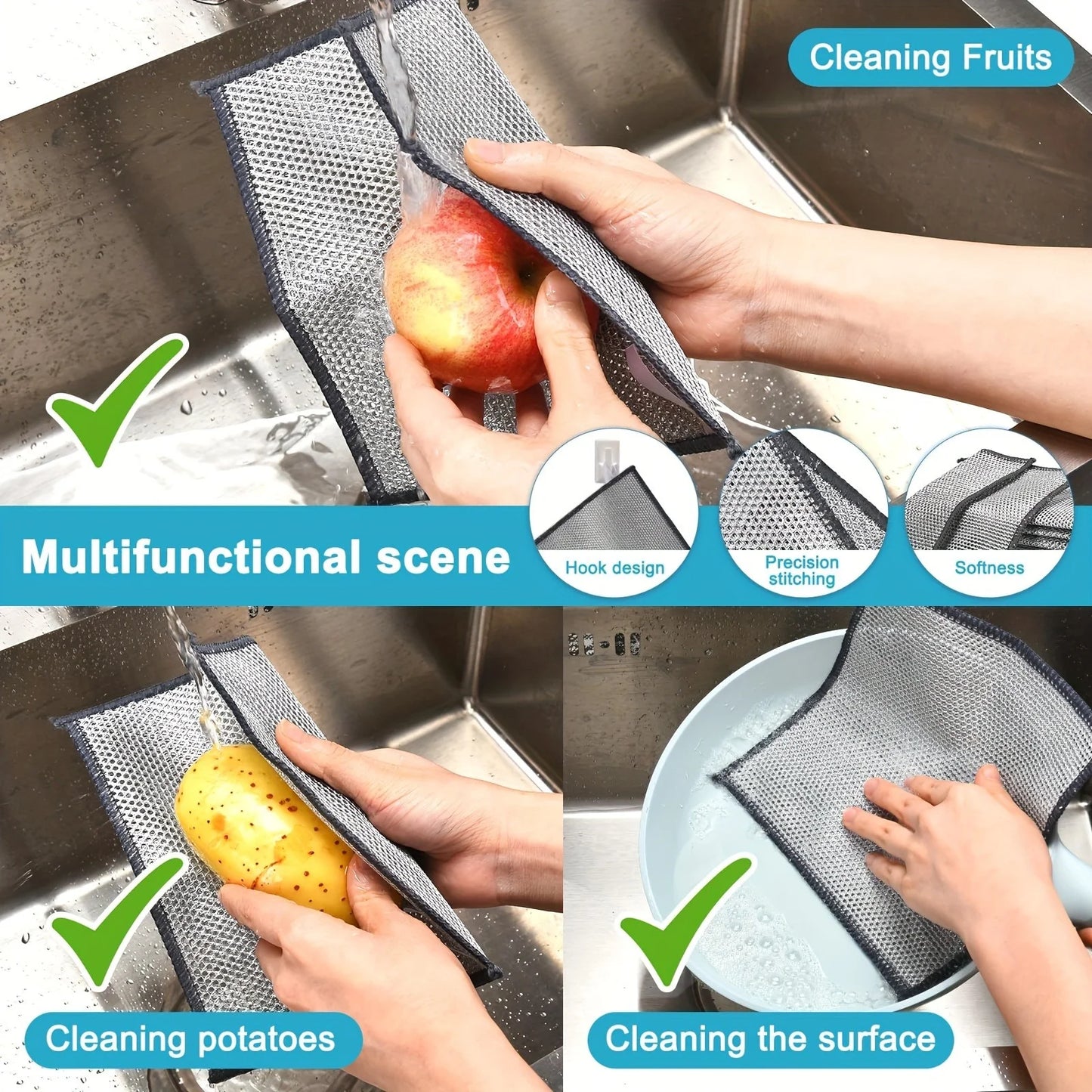Buy Non-Scratch Wire Dish cloth – Cleaning Cloth Qatar!
