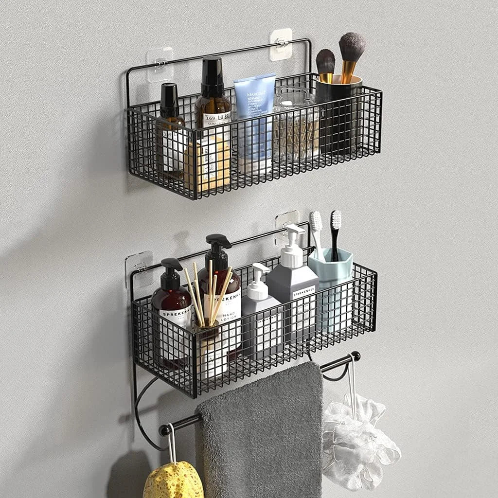 Buy Wall-Mounted Bathroom Shelf Hanging Basket Qatar