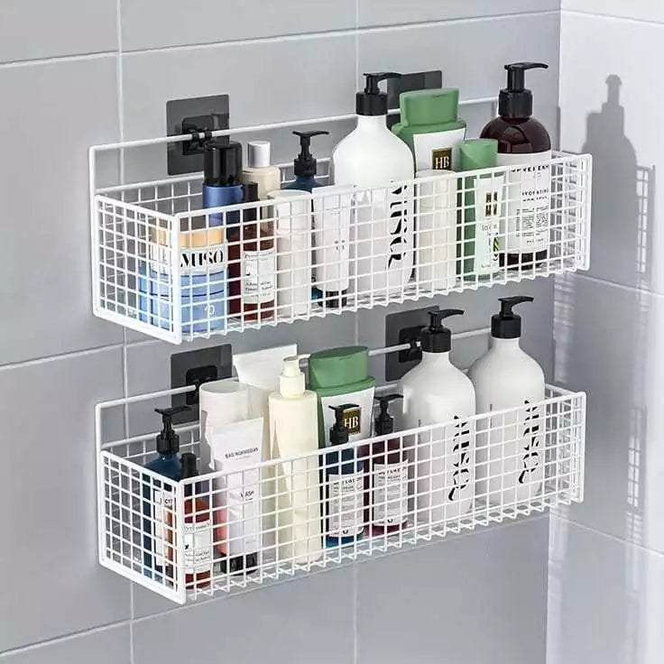 Buy Wall-Mounted Bathroom Shelf Hanging Basket Qatar