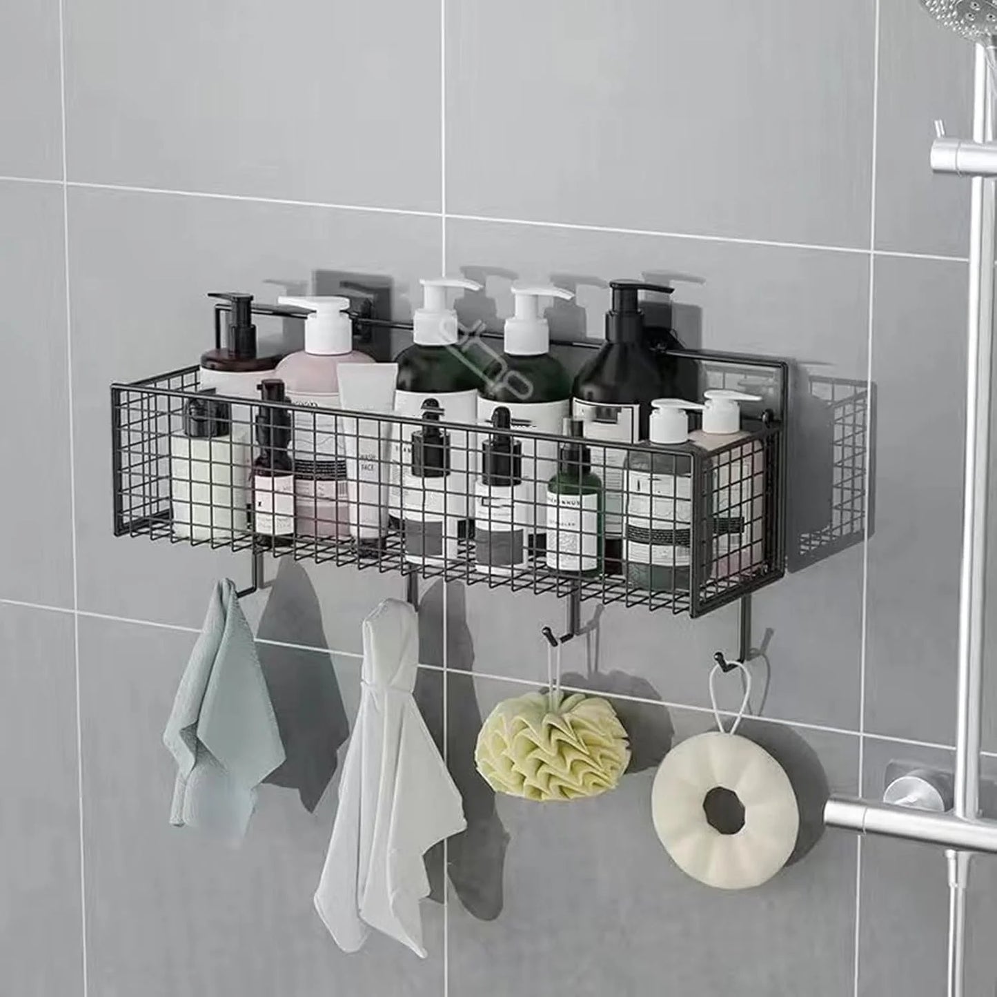 Buy Wall-Mounted Bathroom Shelf Hanging Basket Qatar