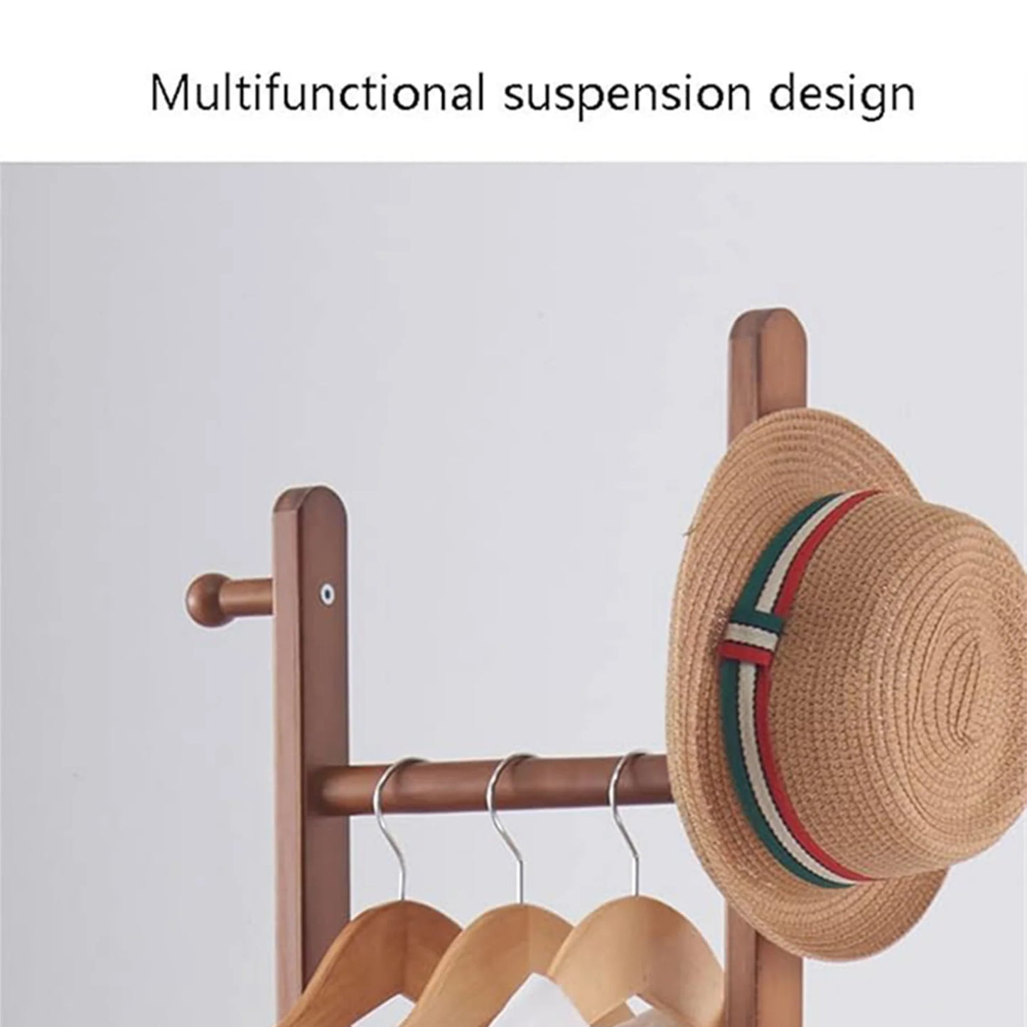 Buy Wooden Coat Stand with wheel Price Online Qatar