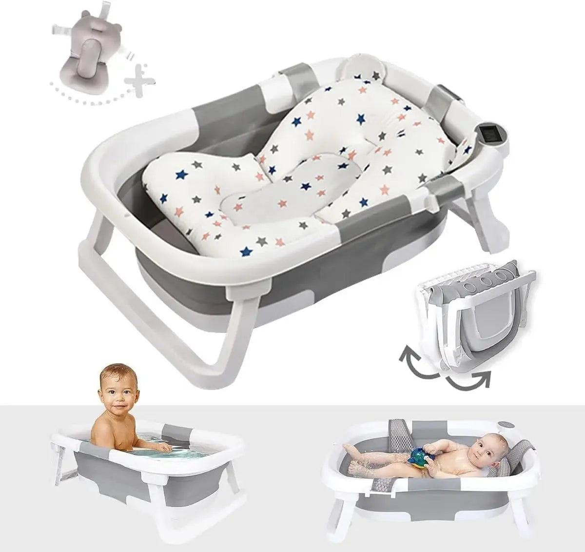 Collapsible Baby Bathtub for Newborn, Foldable Tub Qatar