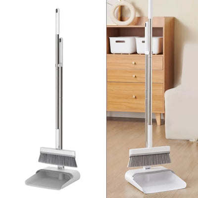 ECOCO Long Handled Dustpan and Brush Set Price Online Qatar