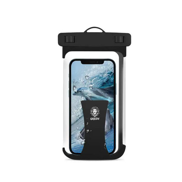 Green Lion 8" Airbag Waterproof Phone Case – Shockproof & Dustproof Pouch Marhaba international