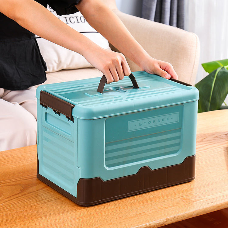 Foldable Storage Box with Lid - Multi-funtional & Portable Scrollcart Qatar
