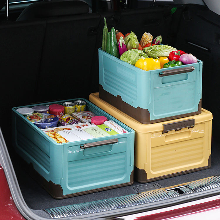 Foldable Storage Box with Lid - Multi-funtional & Portable Scrollcart Qatar