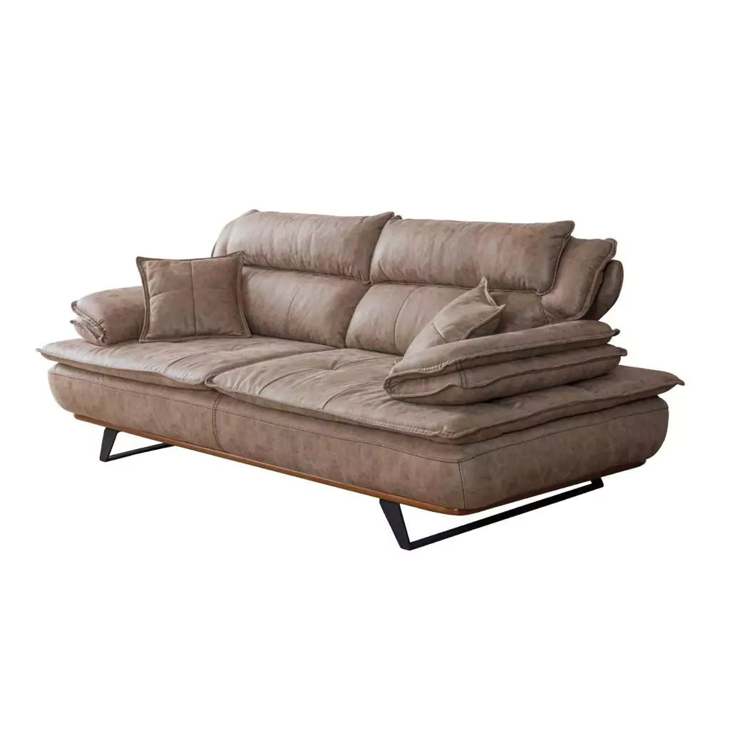 Luxury - Modern Sofa Set - Brown Couch