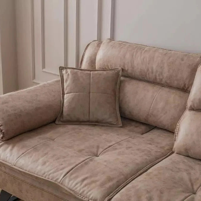Luxury - Modern Sofa Set - Light Brown With Couch