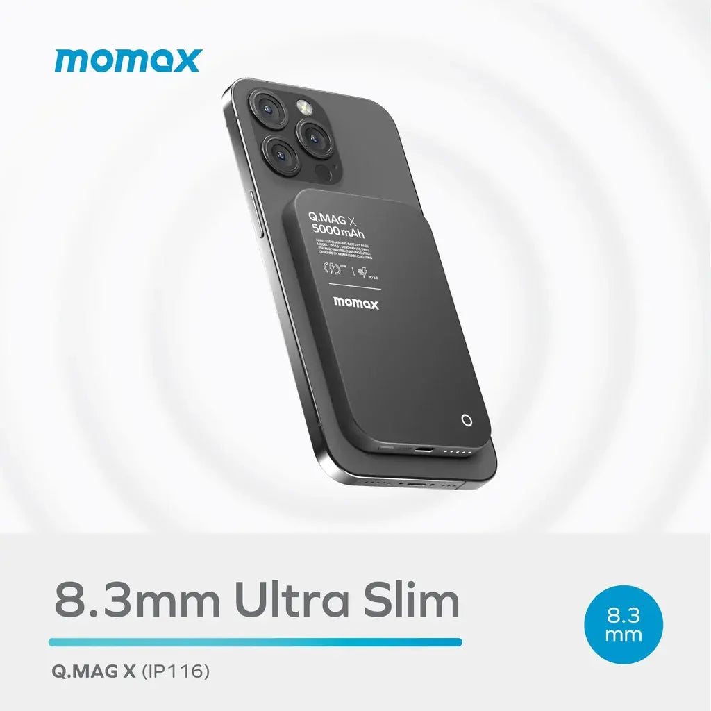 MOMAX Q.MAG X 5000mAh 15W Wireless Power Bank Qatar!