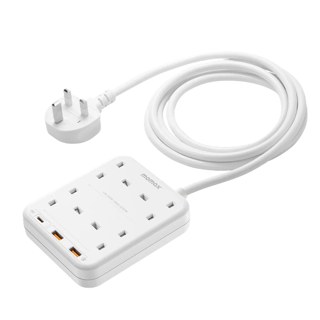 Buy MOMAX ONEPLUG 4 Outlet Power Strip with USB in Qatar