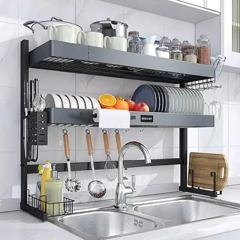 Dish rack organizer over sink sale