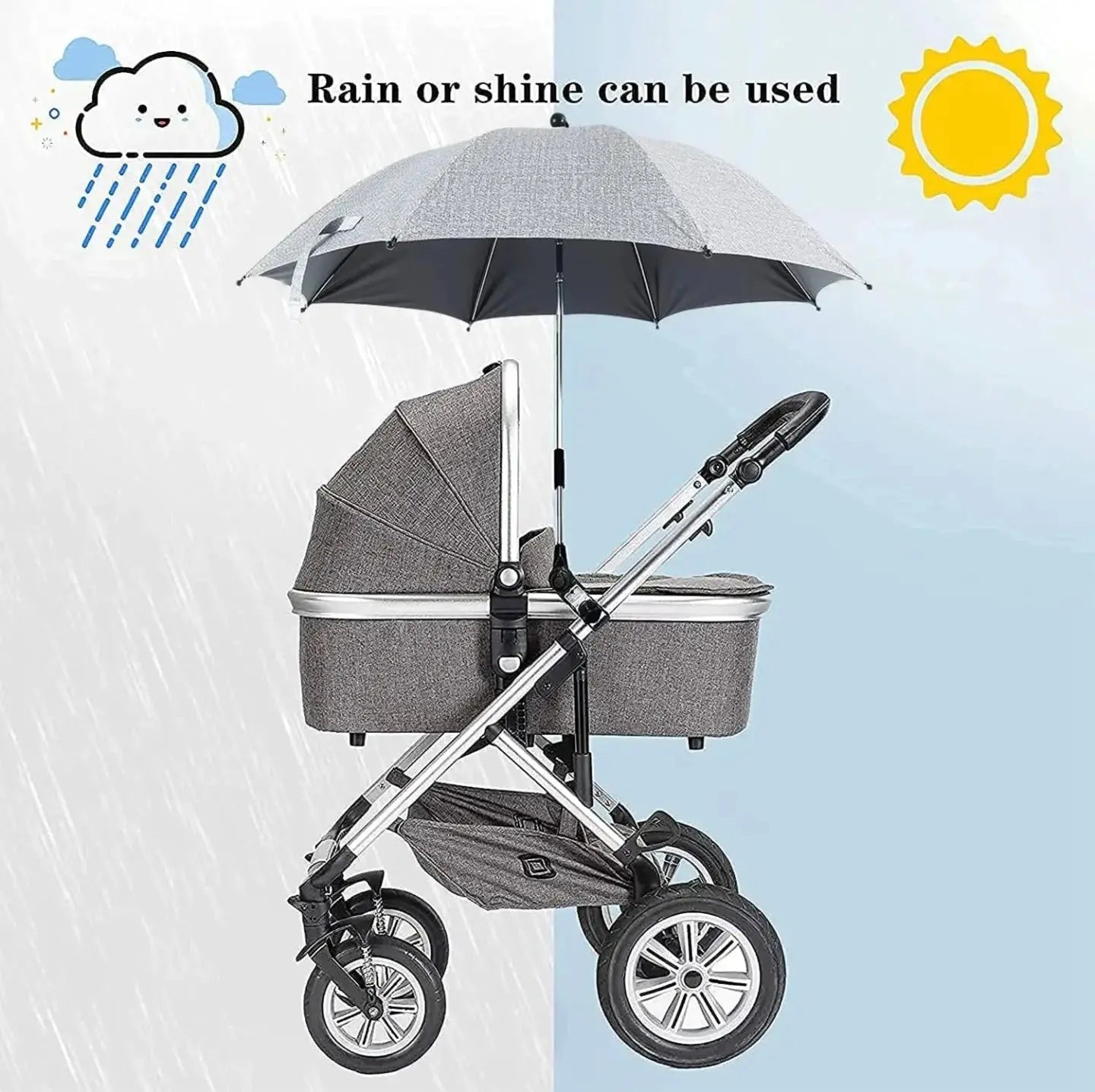 Portable Baby Stroller Parasol Waterproof Umbrella Qatar