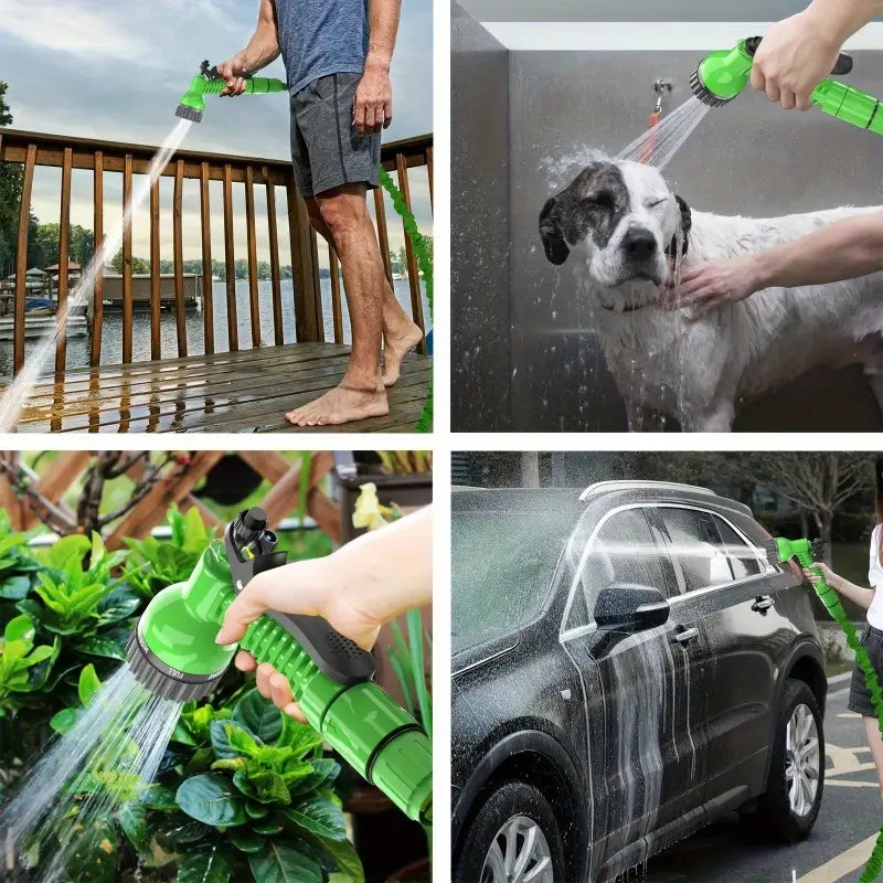 Garden Pipe Hose with Spray Gun set Scrollcart Qatar