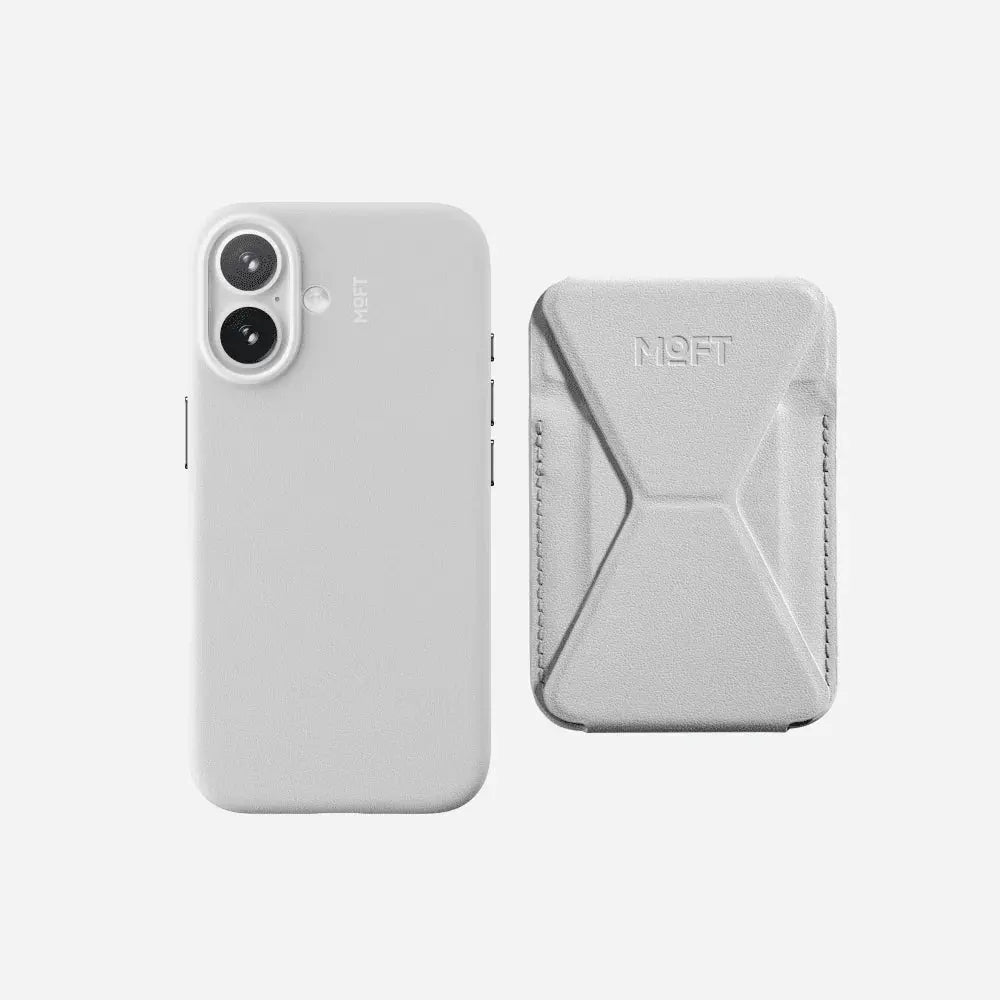 MOFT MOVAS™ Phone Case for iPhone 16 Plus – MagSafe Compatible | Ultra-Durable Vegan Leather in Everyday White Scrollcart Qatar