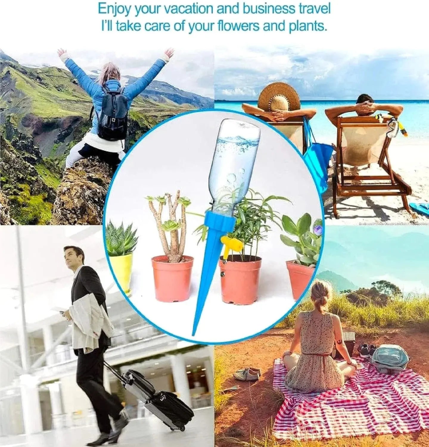 10 Pcs Automatic Plants Water System With Adjustable Control - Garden tool Scrollcart Qatar 