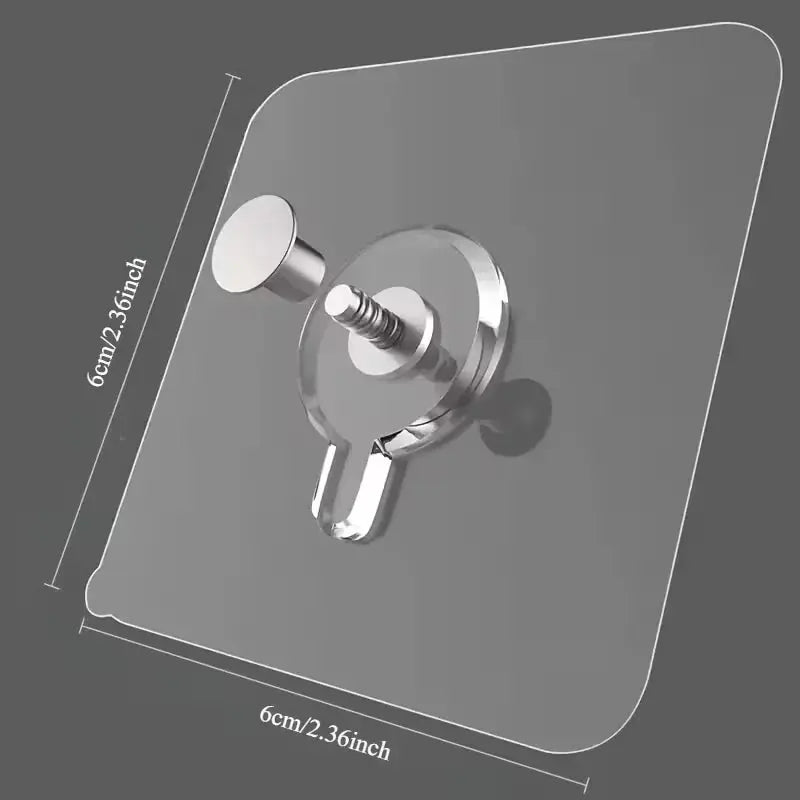 10pc Self-Adhesive 13lb Invisible Photo Wall Hooks Qatar