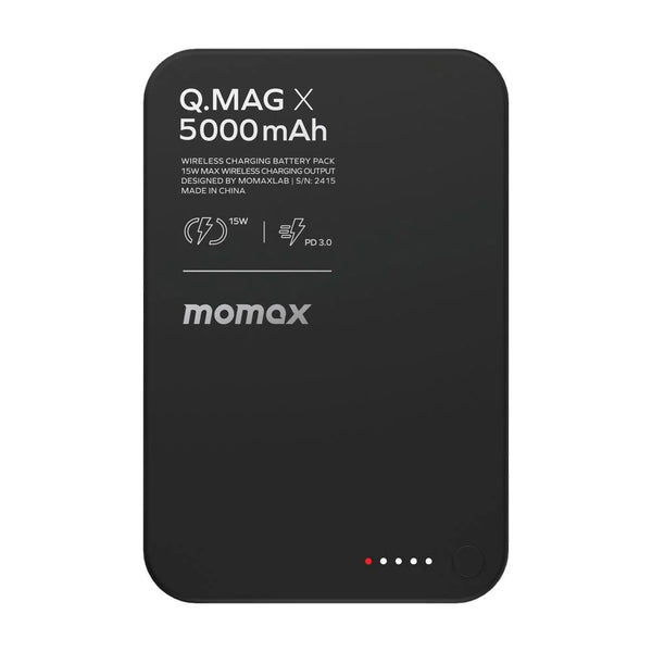 MOMAX Q.Mag X 5000mAh Gen2 15W Ultra Slim MagSafe Wireless Power Bank