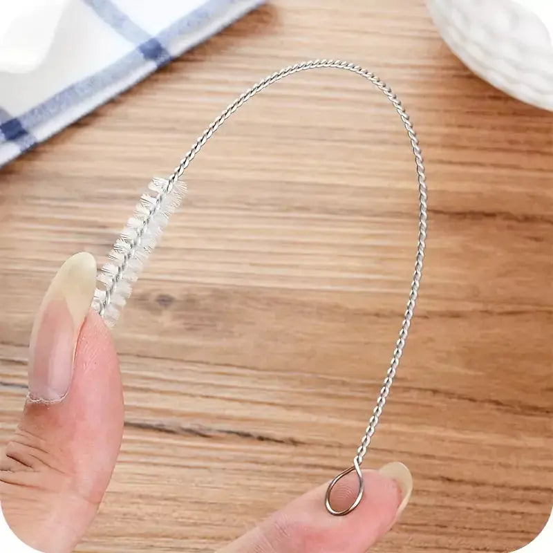 10 Pcs Stainless Steel Straw Cleaner Brushes Set Qatar 