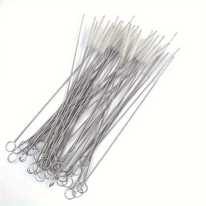 Buy 10 Pcs Stainless Steel Straw Cleaner Brushes Set Qatar 