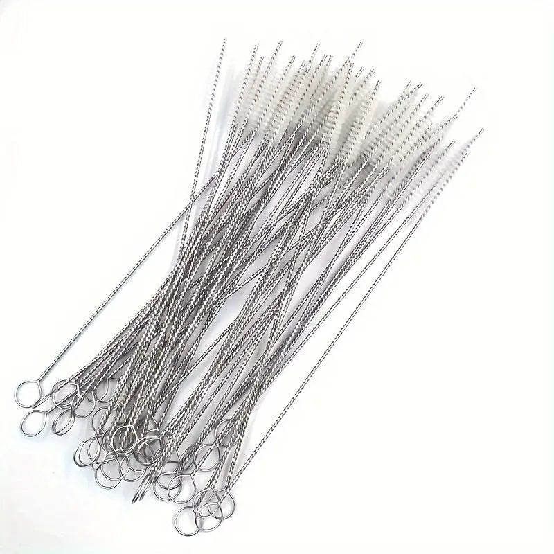 Buy 10 Pcs Stainless Steel Straw Cleaner Brushes Set Qatar 