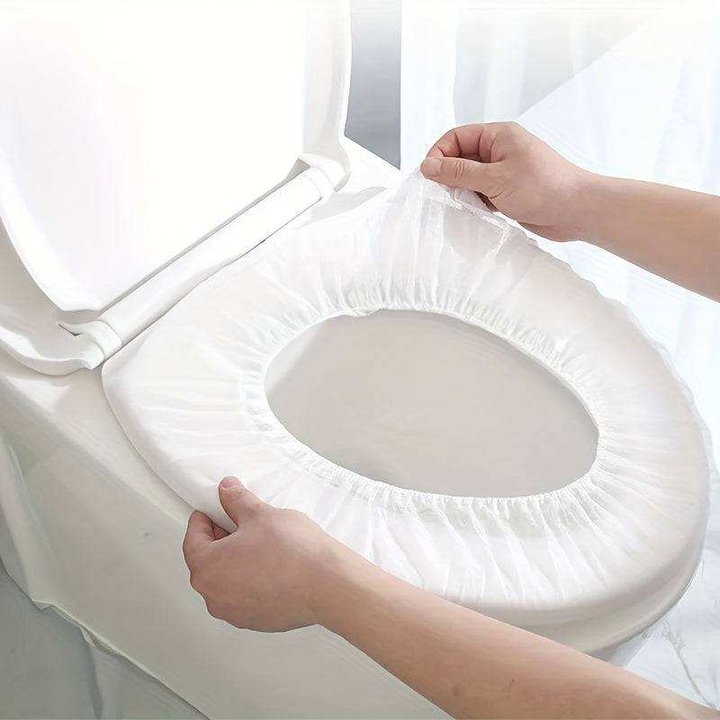 10pcs Disposable Toilet Seat Covers: Essential for Travel - Qatar 7