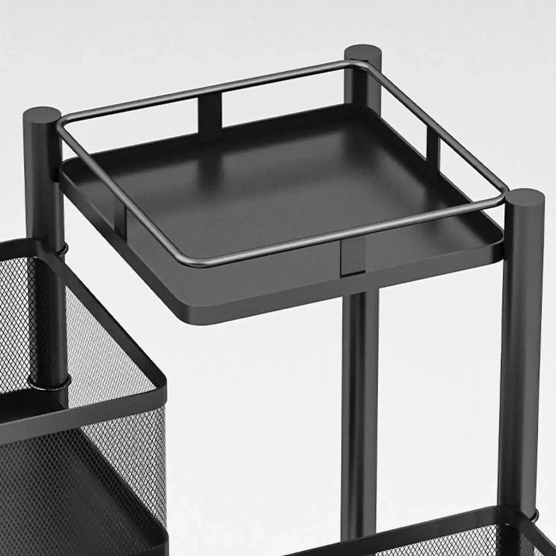 5 Tier Multi-Purpose Rotating Kitchen Organizer Storage Rack Scrollcart Qatar 