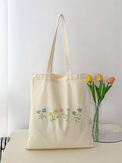 Vintage Printed Tote Bag-Shoulder Bag for Women