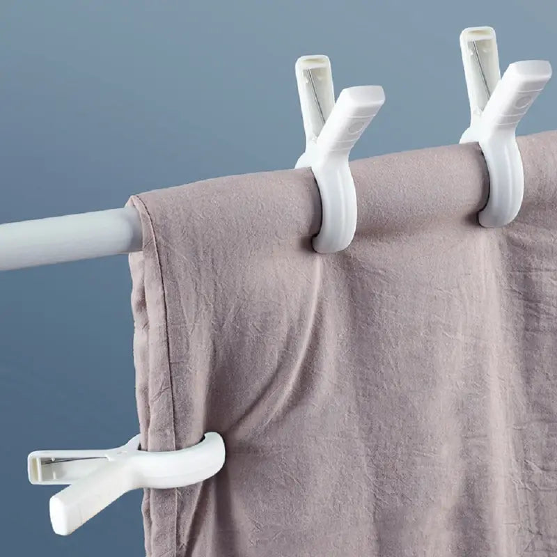 Laundry Clothes Hooks with Clips - Heavy Duty Beach Towel Pins Clips