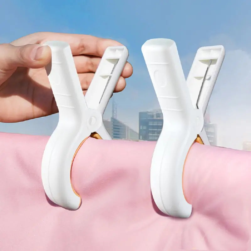 Laundry Clothes Hooks with Clips - Heavy Duty Beach Towel Pins Clips